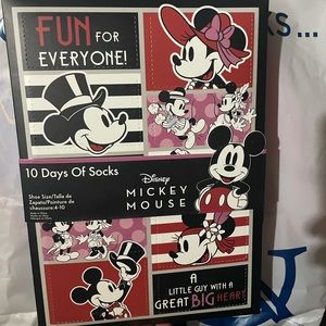 Mickey Mouse disney countdown socks